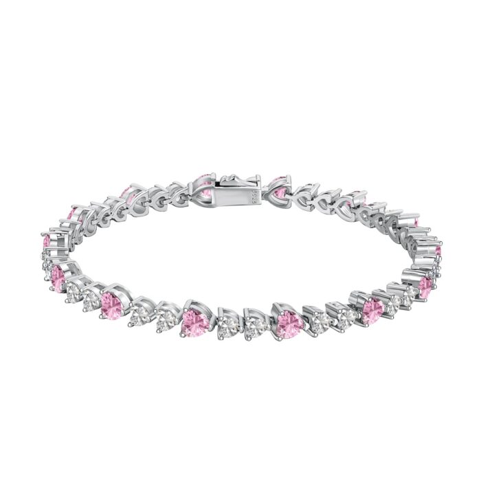 Jewlery , jewellery , Silver bracelet , Pink Diamonds , Diamond