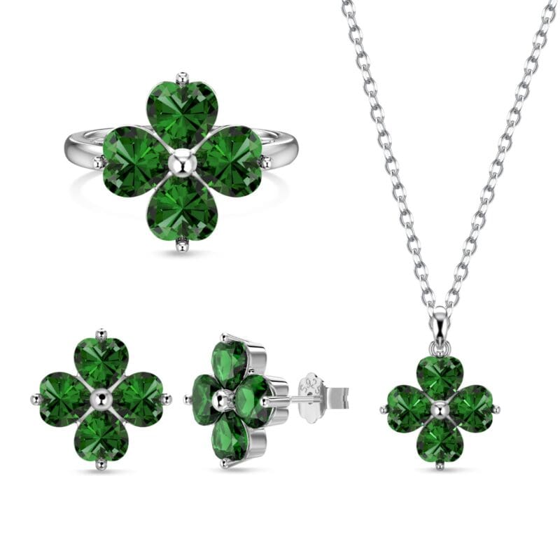 Green Diamonds Set