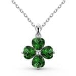 Necklace and Pendant Green Color